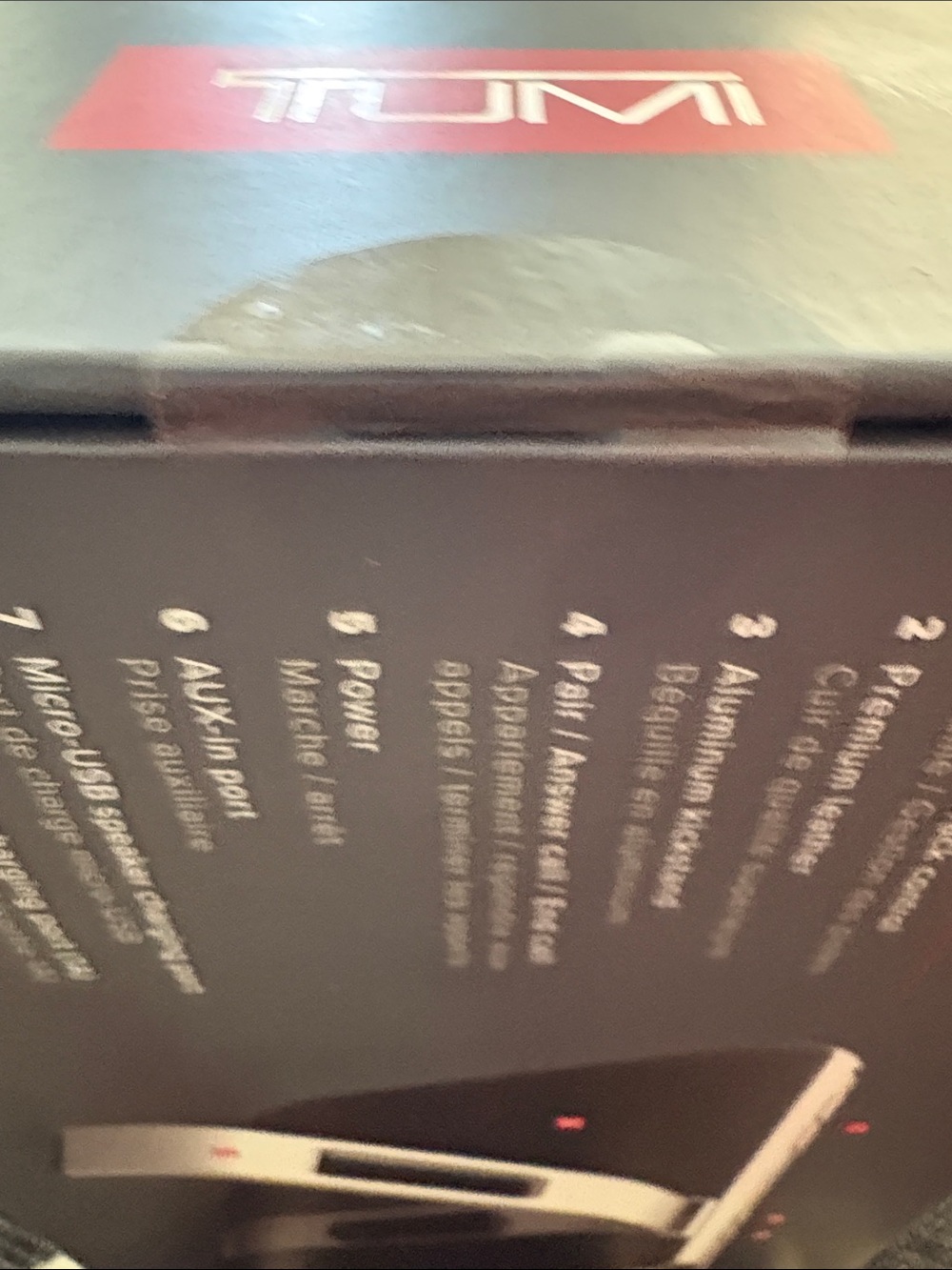 New - Tumi Black and Silver Portable Conference Speaker with Bluetooth - Picture 4 of 4